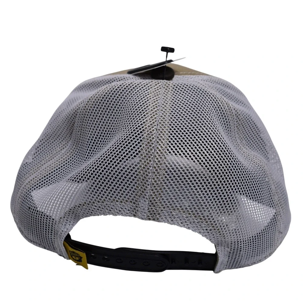 Smokey The Bear Official Mesh Trucker Snapback‎ Hat Cap Brown White OSFM NEW